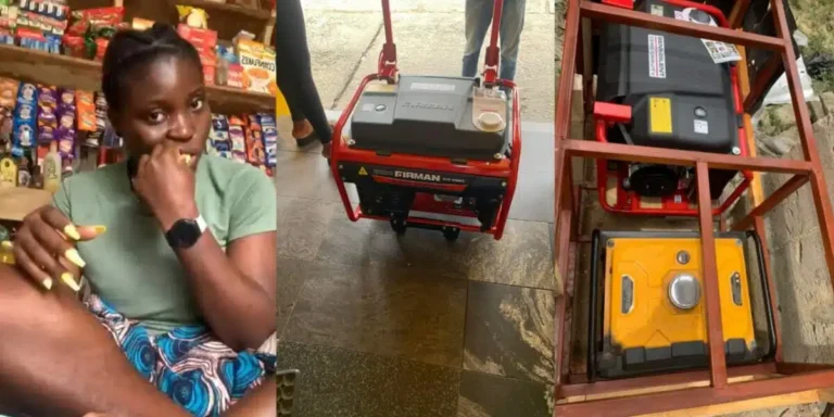 Lady mocks broke men while celebrating one-year anniversary of ₦600k generator