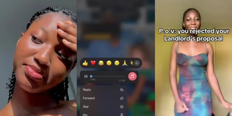 Landlord vows to infringe lady’s rights after she rejects his proposal, voice note surfaces