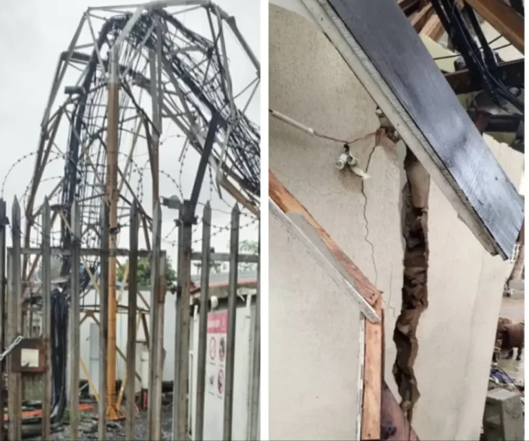 Man escapes death as communication mast collapses on Ogun building
